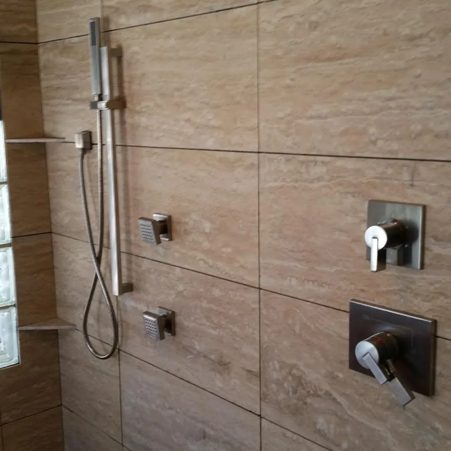 Shower fixture installation for Water Heater Replacement in Tewksbury